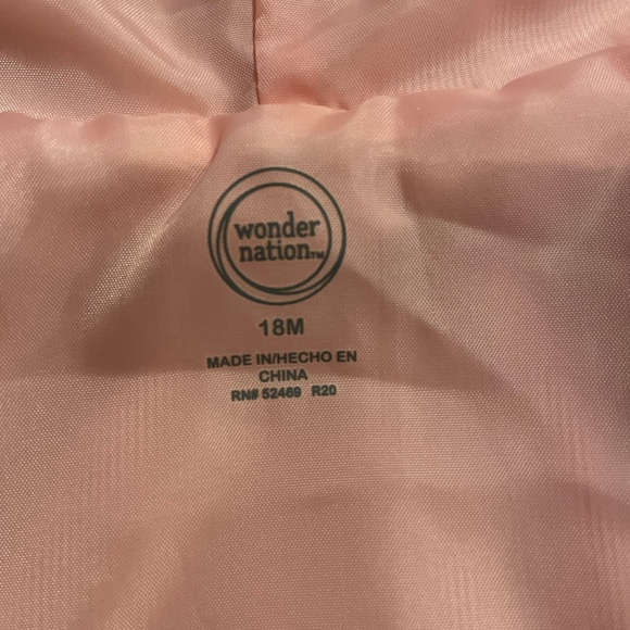 Wonder Nation Pink Faux Fur Hooded Vest - Infant 18 months - Picture 4 of 4